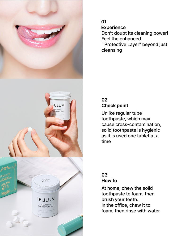 Kiss n Safe Toothpaste Tabs